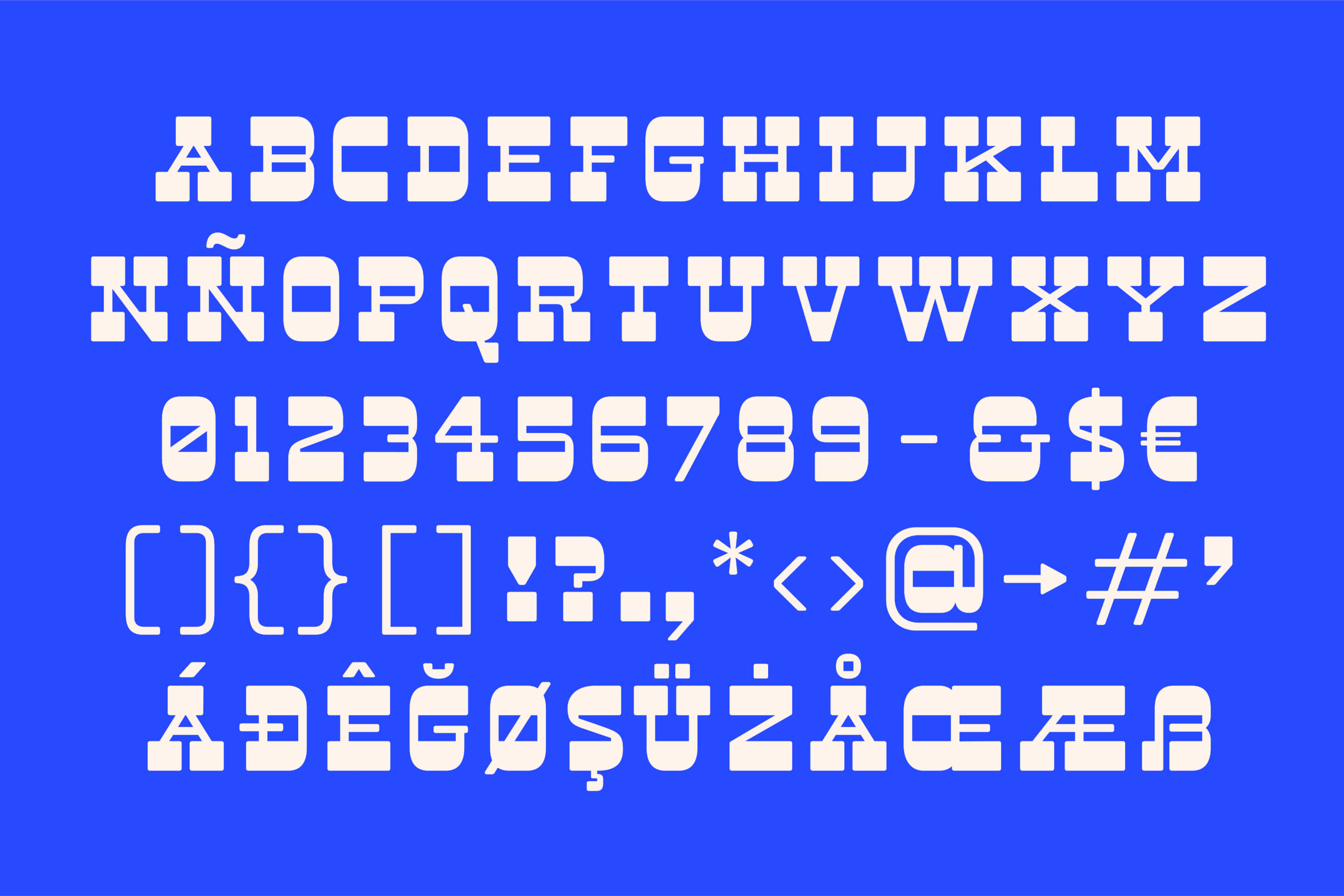 project brutus display font typeface show