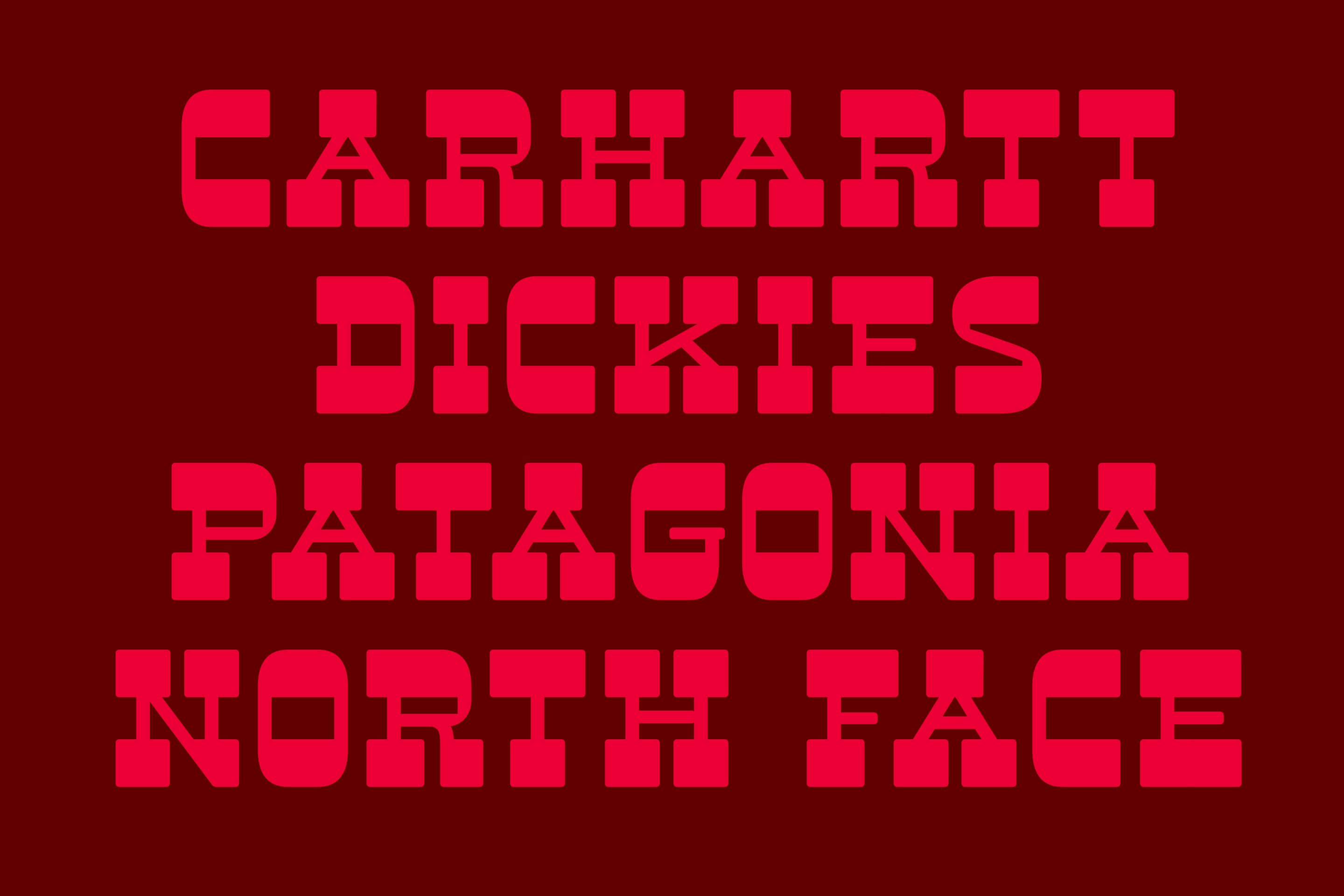 project brutus display font typeface show