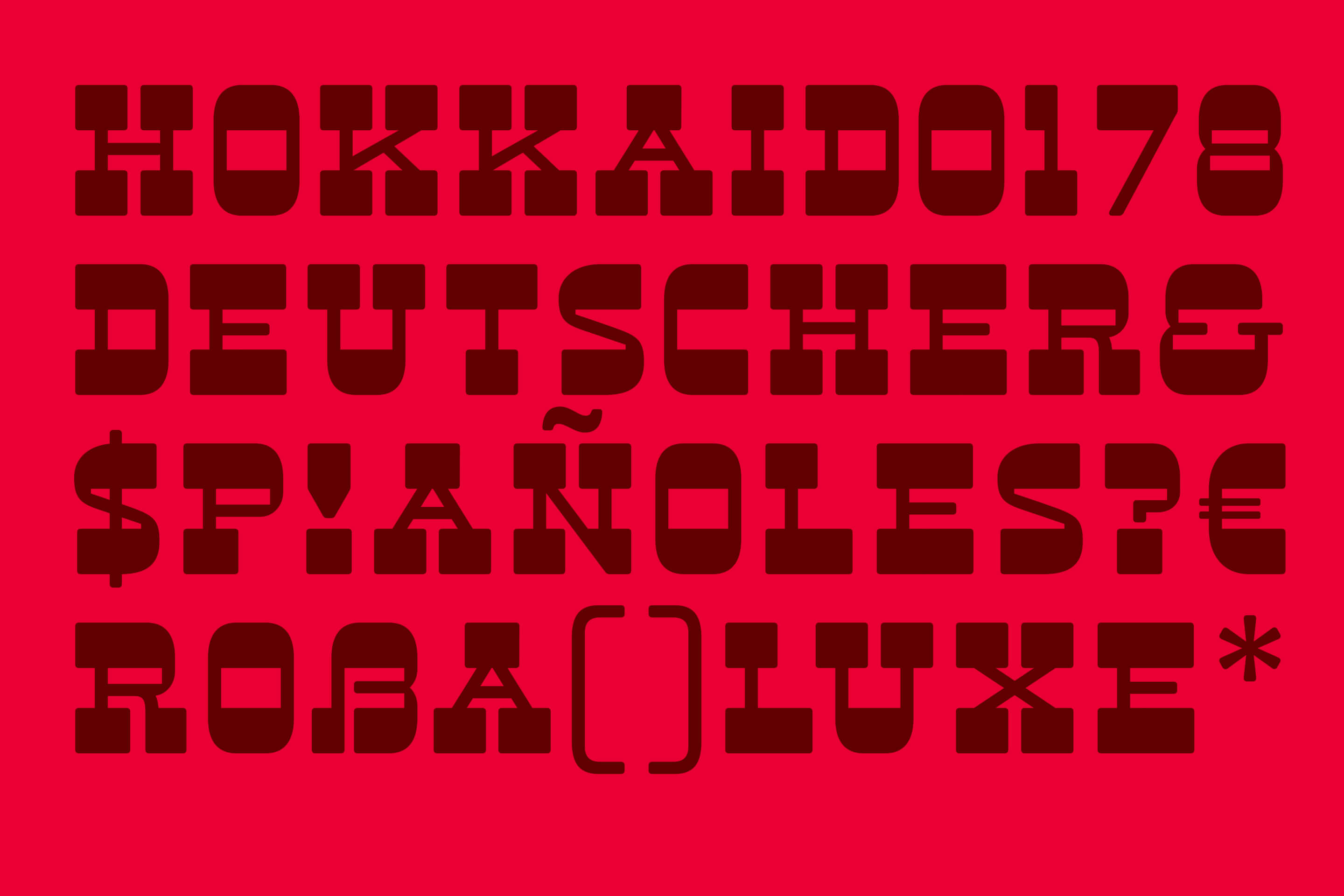 project brutus display font typeface show